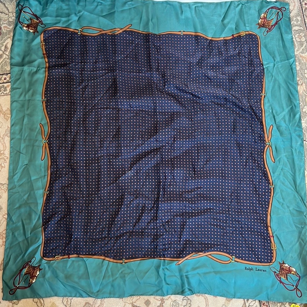 Ralph Lauren Equestrian Horse Scarf